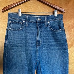 Madewell High Rise Slim Crop Boyjean